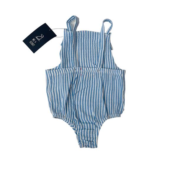 NWT Me & Henry 0/3M Blue Stripe Reef Bubble - Picture 2 of 6